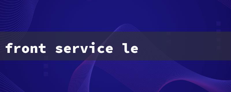 front service led screen