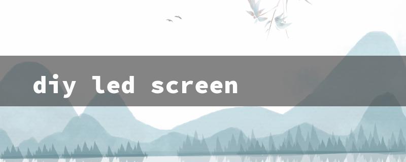 diy led screen（DIY LED Screen Bulb）