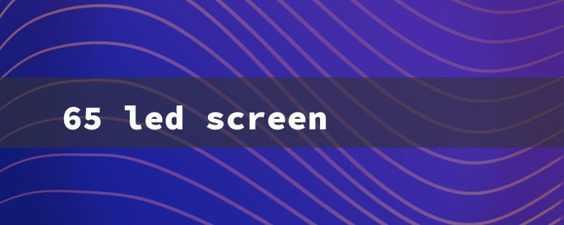 65 led screen（65 LED Screen Size）